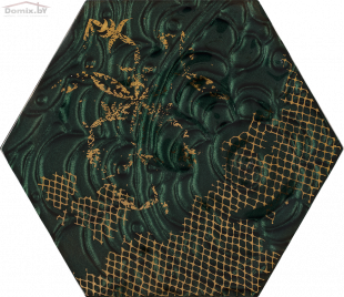 Плитка Ceramika Paradyz Intense Tone Green Inserto Heksagon A декор (19,8х17,1)